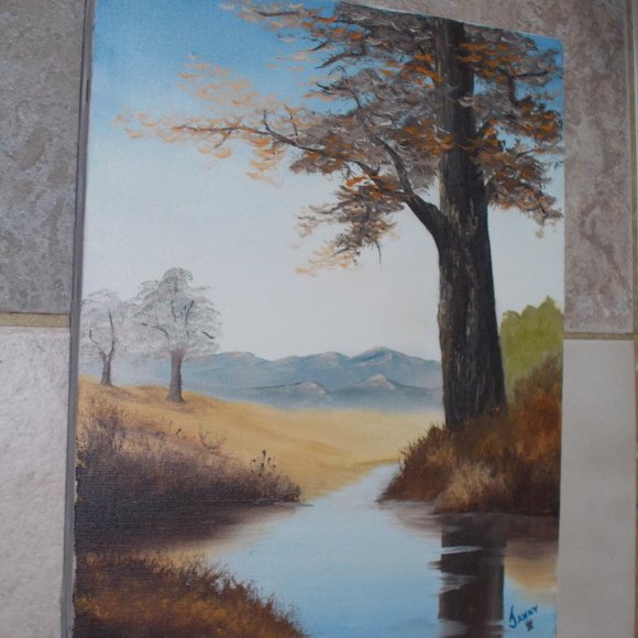 Other - Vintage landscape painting 11"x14" signed